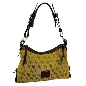 Dooney & Bourke Brown Signature Hobo Shoulder Bag
